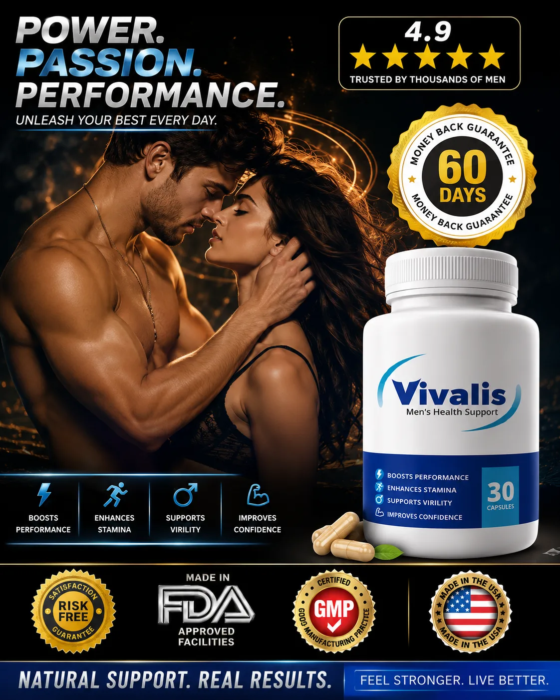 Vivalis Natural Men's Support Supplement